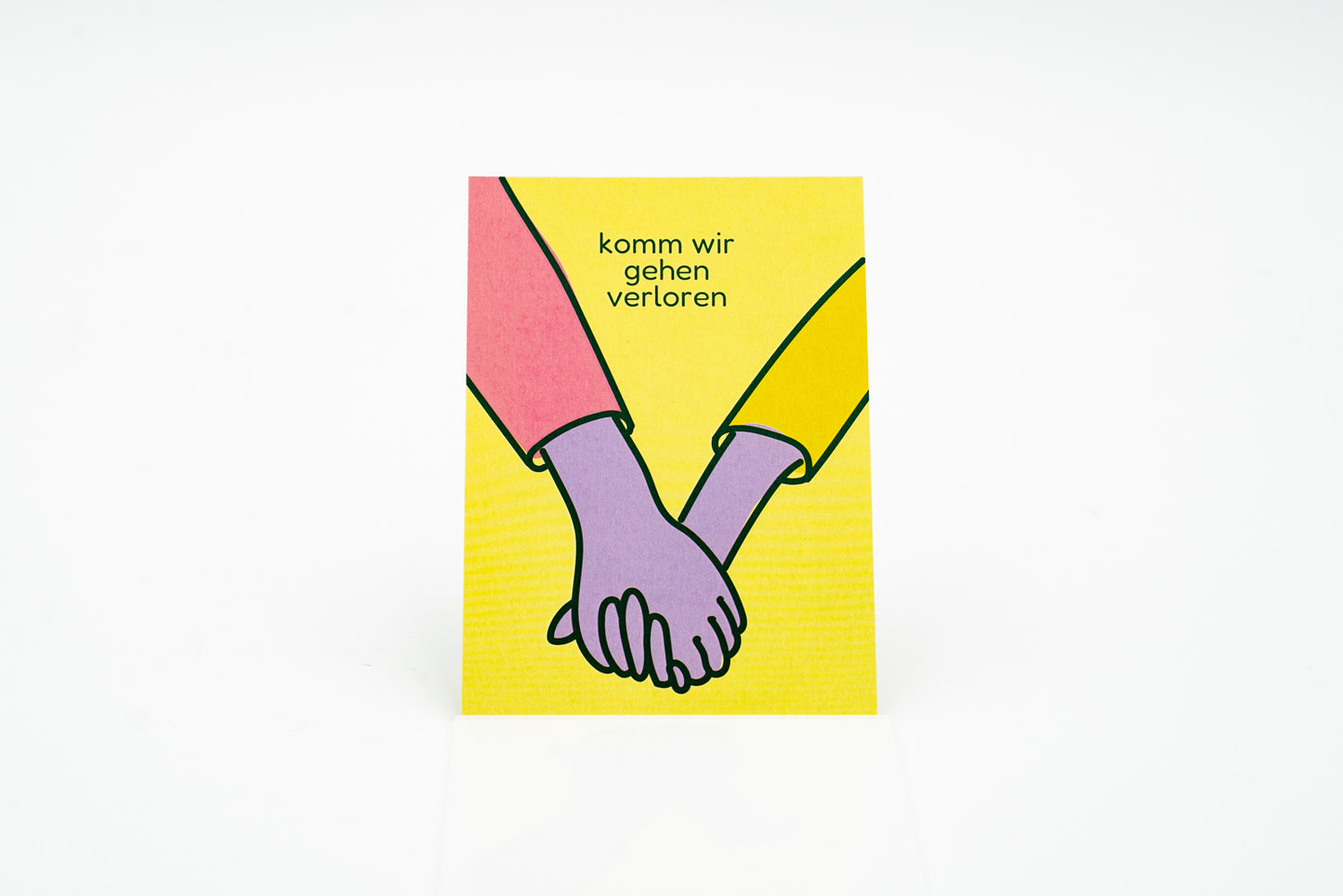 Postkarte "komm wir gehen verloren"