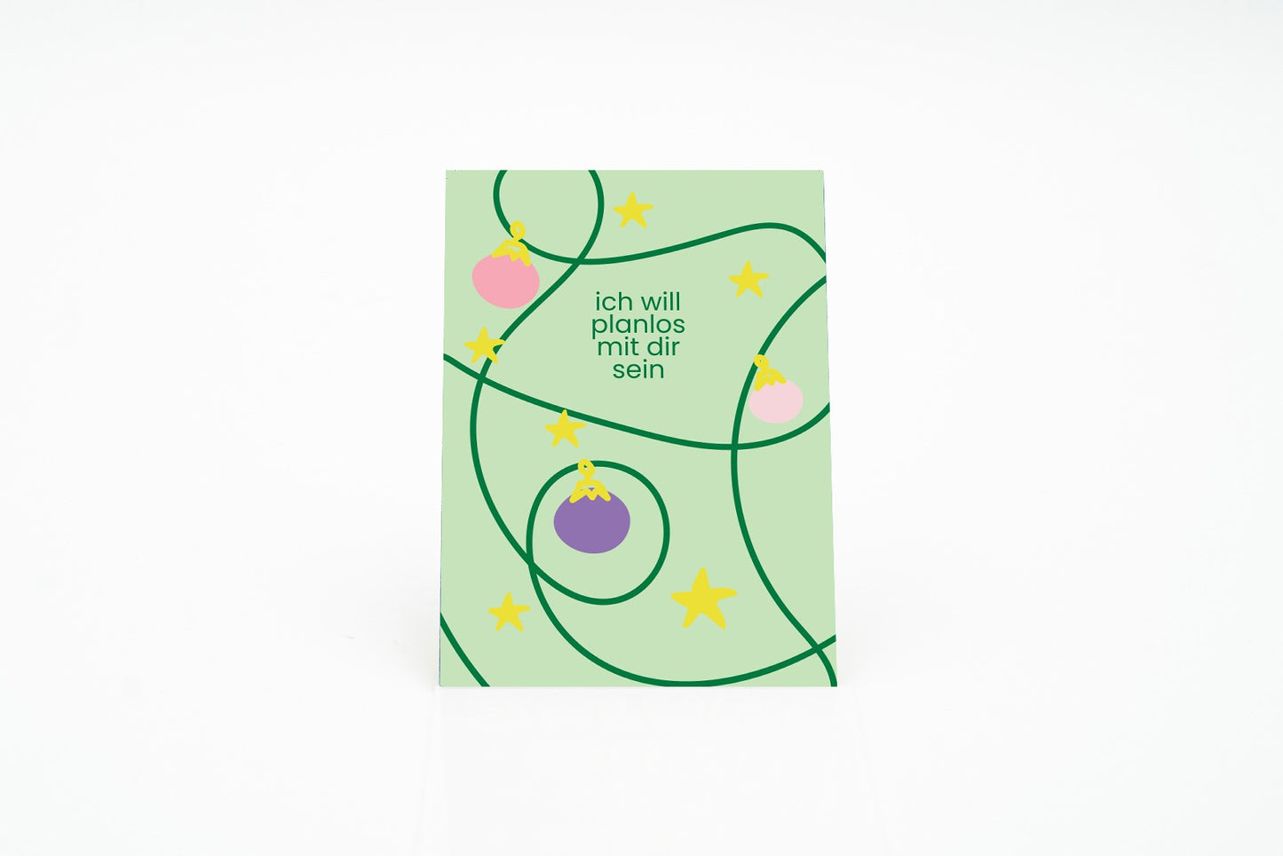 Postkarte "ich will planlos mit dir sein"